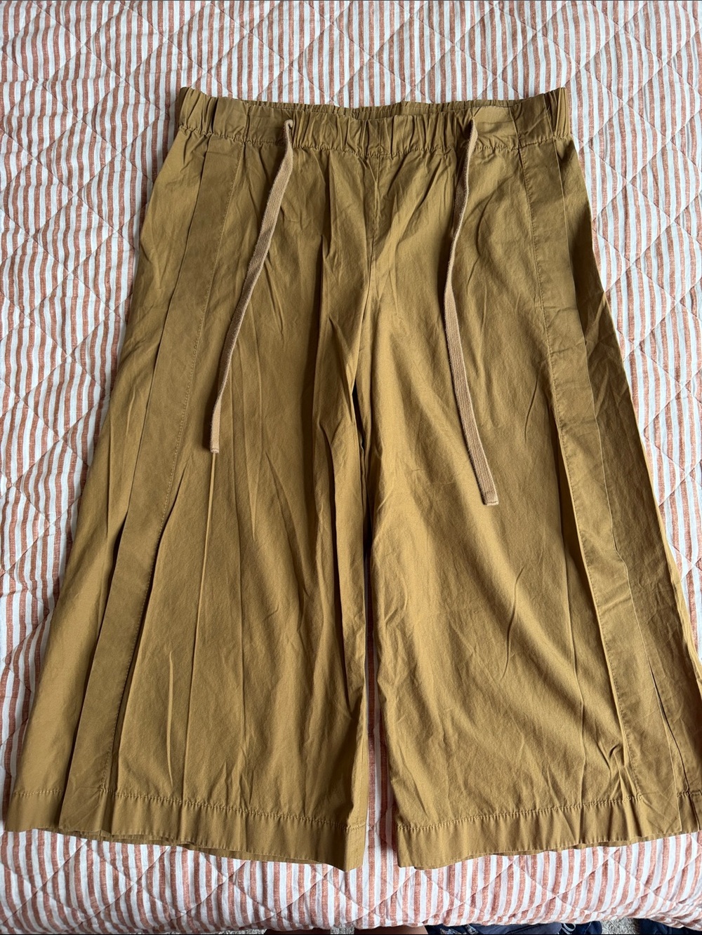 VINCE wide leg capri 100% cotton